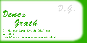 denes grath business card